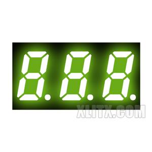 CL3231BG - 0.32-inch Yellow-Green 3-Digit CA LED 7-Segment Display