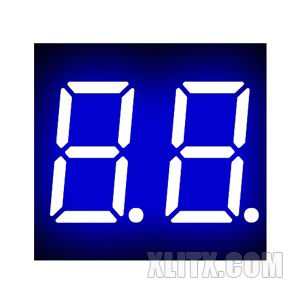 CL3621AB - 0.36-inch Blue 2-Digit CC LED 7-Segment Display