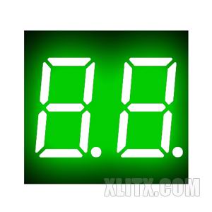 CL3621AGG - 0.36-inch Green 2-Digit CC LED 7-Segment Display