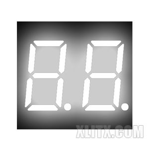 CL3621AW - 0.36-inch White 2-Digit CC LED 7-Segment Display