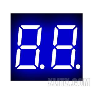 CL3621BB - 0.36-inch Blue 2-Digit CA LED 7-Segment Display