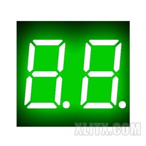 CL3621BGG - 0.36-inch Green 2-Digit CA LED 7-Segment Display
