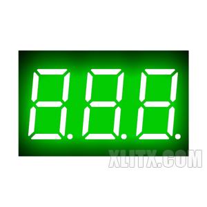 CL3631AGG - 0.36-inch Green 3-Digit CC LED 7-Segment Display