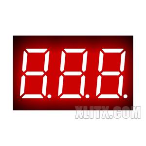CL3631AH - 0.36-inch Red 3-Digit CC LED 7-Segment Display