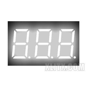 CL3631AW - 0.36-inch White 3-Digit CC LED 7-Segment Display