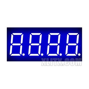 CL3641AB - 0.36-inch Blue 4-Digit CC LED 7-Segment Display