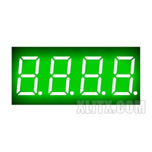 CL3641AGG - 0.36-inch Green 4-Digit CC LED 7-Segment Display