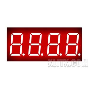 CL3641AH - 0.36-inch Red 4-Digit CC LED 7-Segment Display