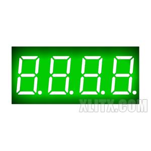 CL3641BGG - 0.36-inch Green 4-Digit CA LED 7-Segment Display