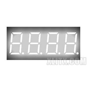 CL3641BW - 0.36-inch White 4-Digit CA LED 7-Segment Display