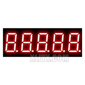 CL3651AH - 0.36-inch Red 5-Digit CC LED 7-Segment Display