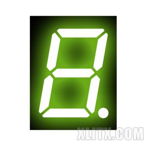 CL3911BG - 0.39-inch Yellow-Green 1-Digit CA LED 7-Segment Display