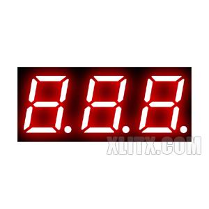 CL3931AH - 0.39-inch Red 3-Digit CC LED 7-Segment Display