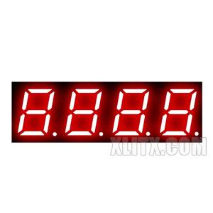 CL3944AH - 0.39-inch Red 4-Digit CC LED 7-Segment Display