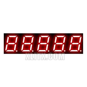 CL3951AH - 0.39-inch Red 5-Digit CC LED 7-Segment Display
