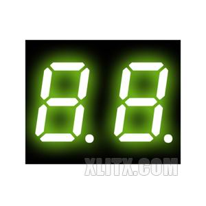 CL4021AG - 0.40-inch Yellow-Green 2-Digit CC LED 7-Segment Display