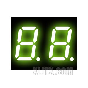 CL4021BG - 0.40-inch Yellow-Green 2-Digit CA LED 7-Segment Display