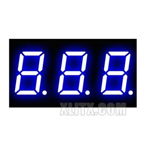 CL4031BB - 0.40-inch Blue 3-Digit CA LED 7-Segment Display