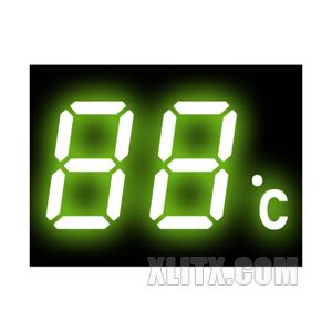 CL4213BG - 0.40-inch Yellow-Green 2-Digit CA LED 7-Segment Display
