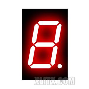 CL5011AH - 0.50-inch Red 1-Digit CC LED 7-Segment Display