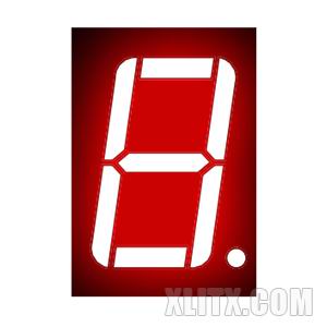 CL5611AH - 0.56-inch Red 1-Digit CC LED 7-Segment Display