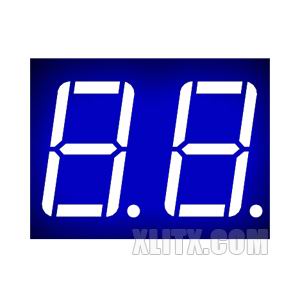 CL5621AB - 0.56-inch Blue 2-Digit CC LED 7-Segment Display