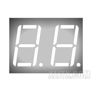 CL5621AW - 0.56-inch White 2-Digit CC LED 7-Segment Display