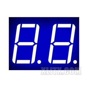 CL5621BB - 0.56-inch Blue 2-Digit CA LED 7-Segment Display