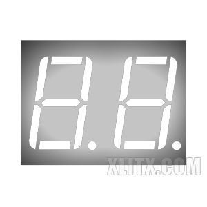 CL5621BW - 0.56-inch White 2-Digit CA LED 7-Segment Display