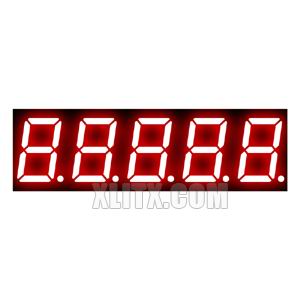 CL5651AH - 0.56-inch Red 5-Digit CC LED 7-Segment Display